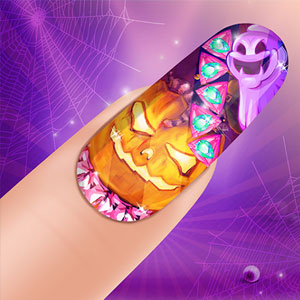 Unghie luminose per Halloween